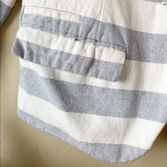 Merona Blue and White Striped Blazer - Picture 6 of 16